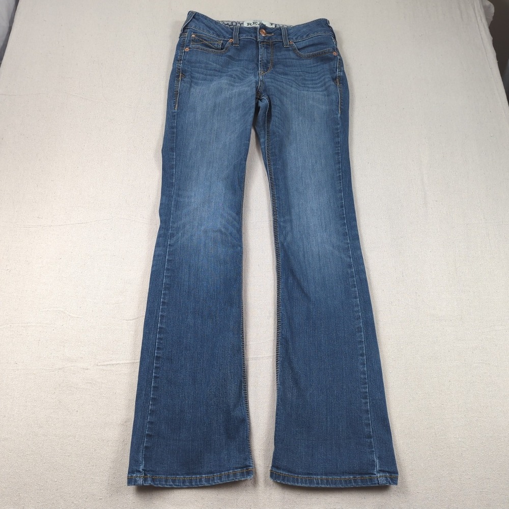 Ariat Jean Womens 28 Blue Long Boot Cut Stretch Western Real Denim Riding Rosa